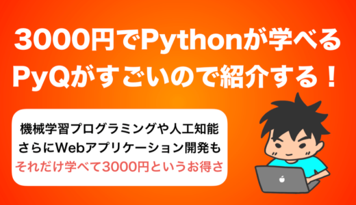 【Python初心者向け】3000円で機械学習&Webアプリ開発を学べるPyQが良い！