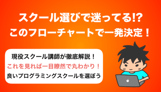 プログラミングスクール選びで迷っている？ このフローチャートで一発決定！