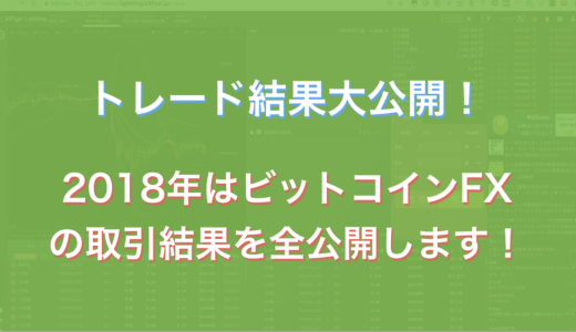 2018年はビットコインFXトレード結果を全公開！自動売買システムによる運用結果！